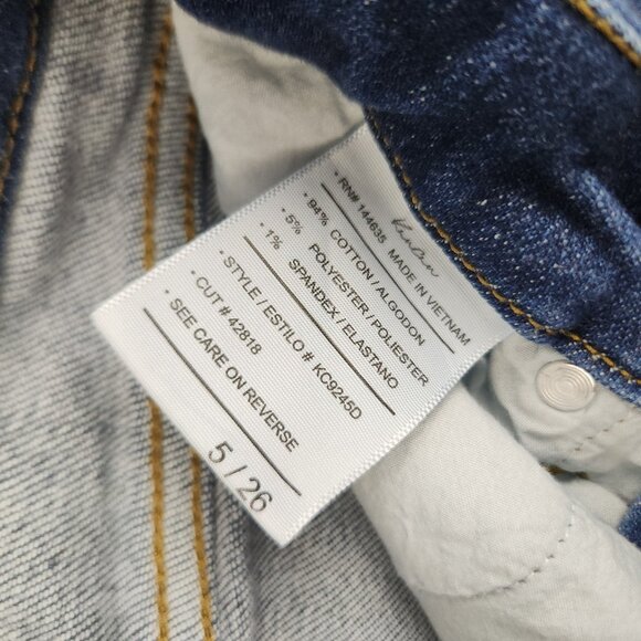 Kancan Women’s Size 5/26 Maria High Rise Ankle Skinny Jeans Medium Wash Raw Hem - Picture 11 of 13